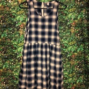 Blue plaid dress